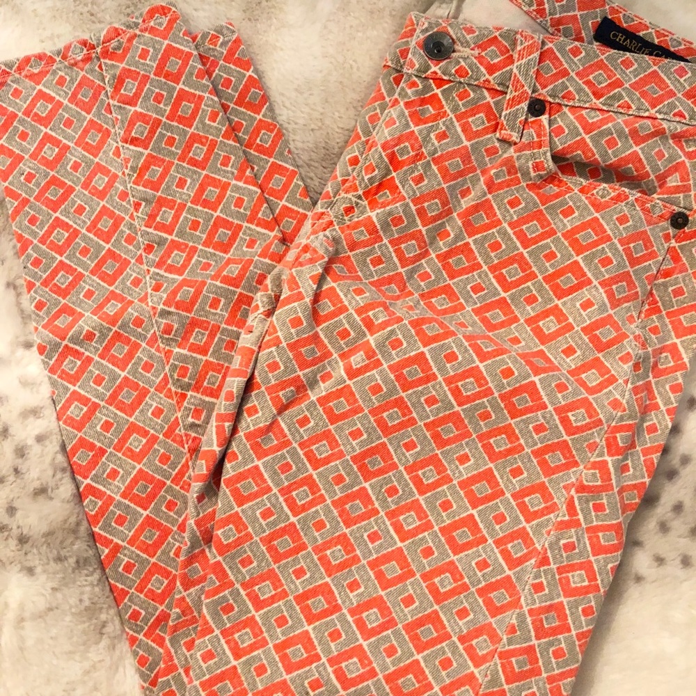 Lucky Brand Charlie Capri Size 4 (27)- Patterned